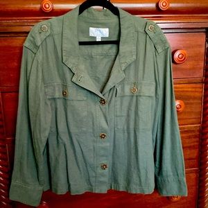 Time & Tru jacket/linen